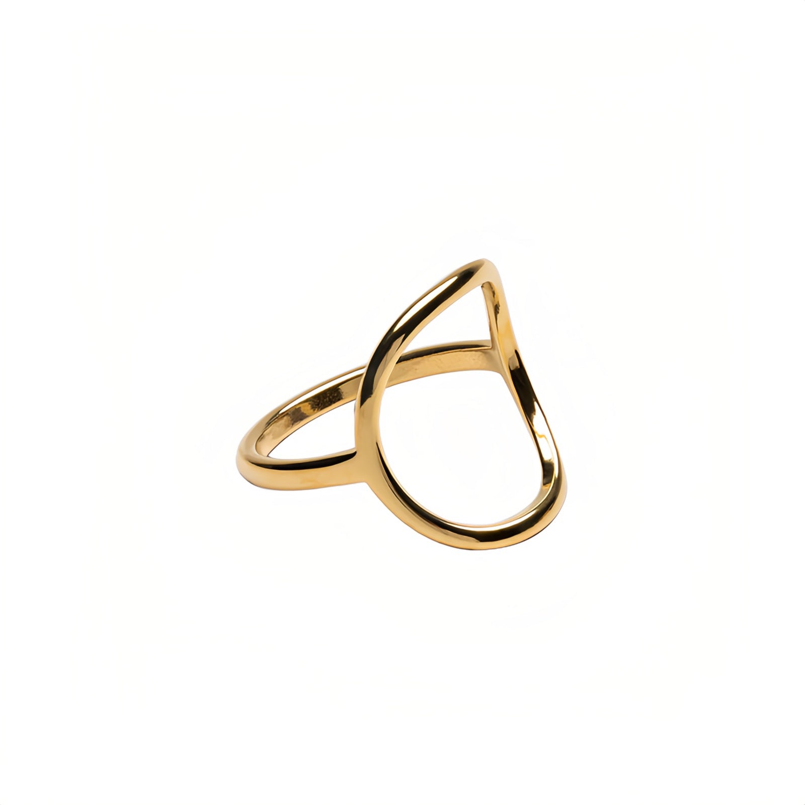 Anello Ovale Geometrico: Stile Elegante e Design Moderno