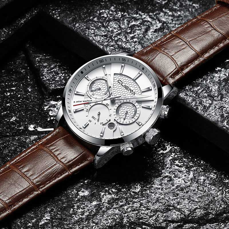 CUENA 6805 - Orologio da Uomo Elegante con Funzioni Avanzate e Stile Senza Tempo