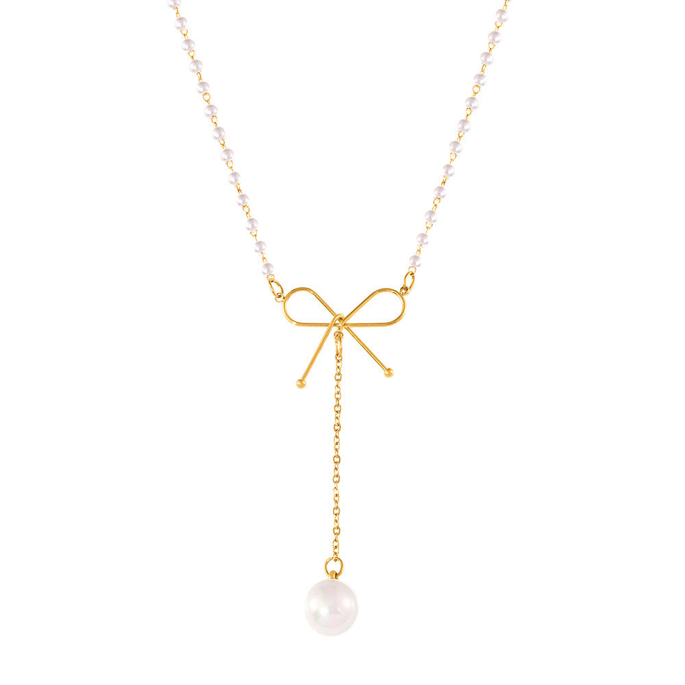 Collana Clavicola Minimalista - Eleganza Liquida in Acciaio