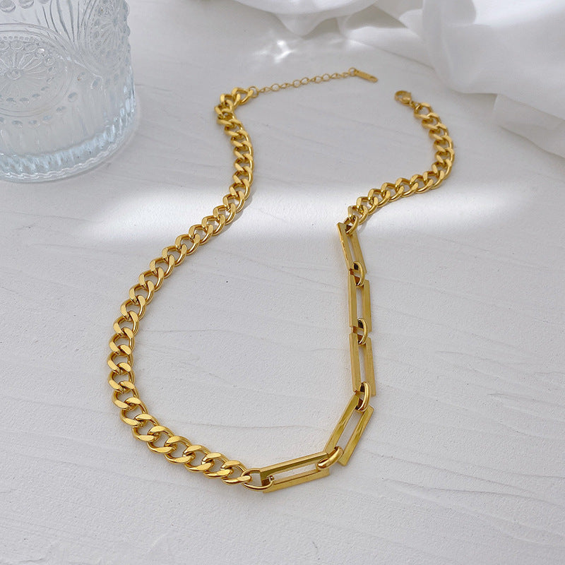 Collana & Bracciale "Cold Wind" - Stile Europeo/Americano Minimalista