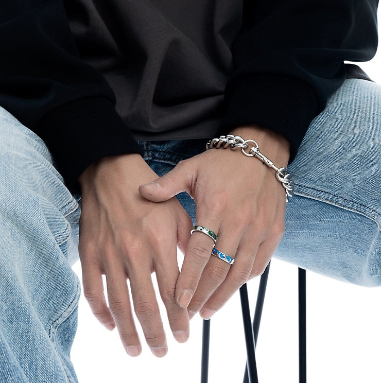 Anello Colorato con Tocco Premium - Stile Giappone e Corea