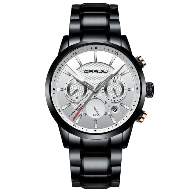 CRRJU Chronograph Men's Watch – Elegance & Precision in Every Detail