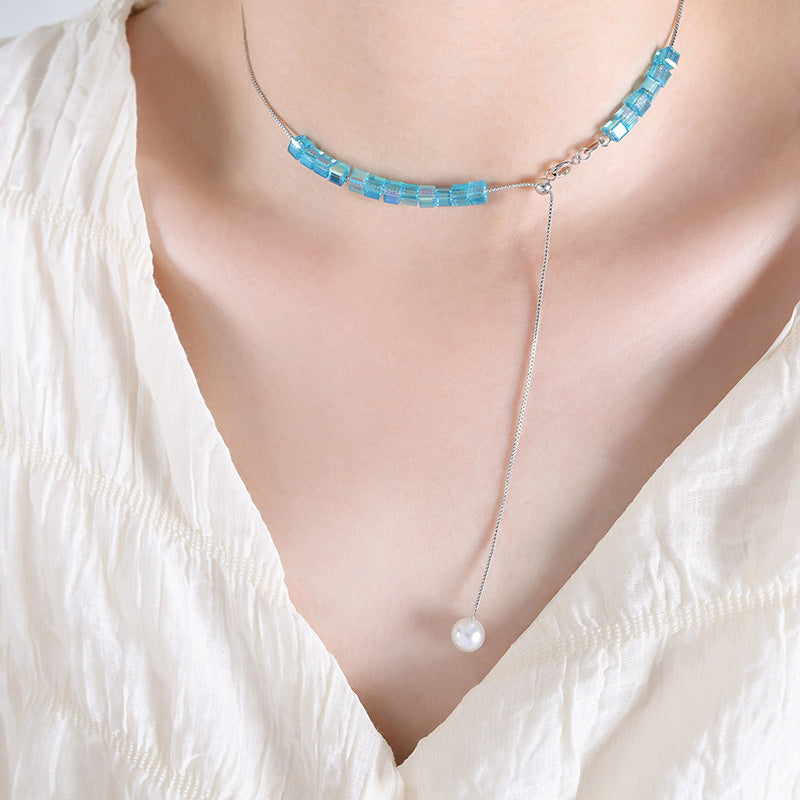 Set Gioielli Tassel Chain in Acciaio Titanico