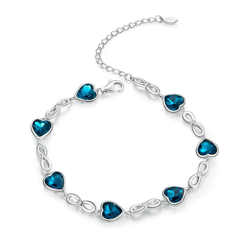 Bracciale Love in Argento 925 e Cristalli