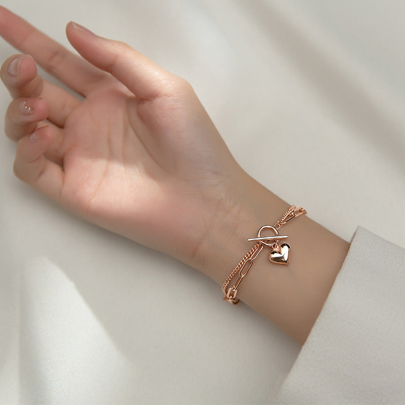 Bracciale Doppio Strato in Argento Sterling 925