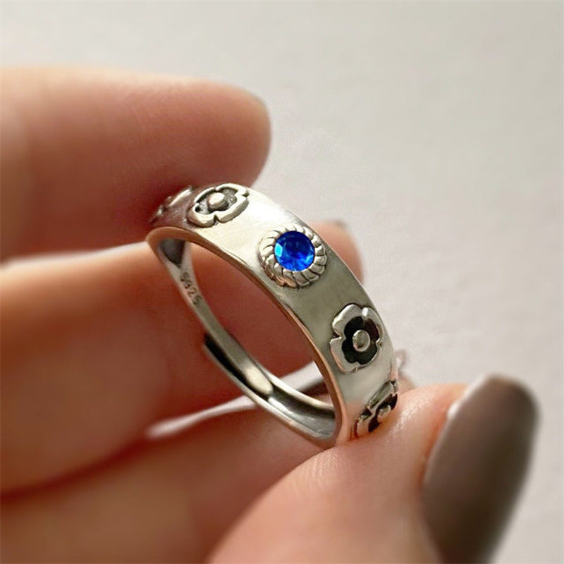Anello Fiore Diamante Anime