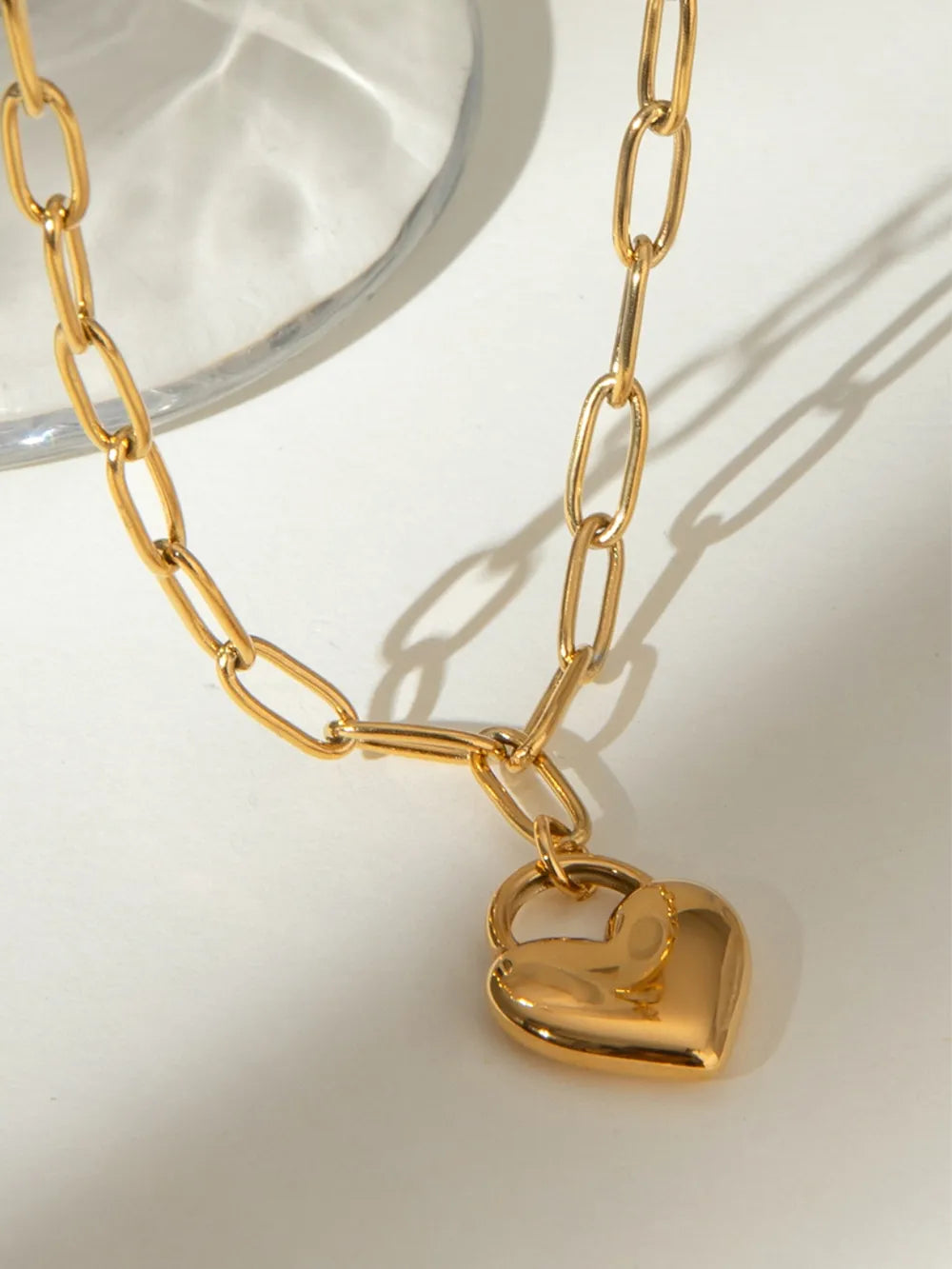 Collana in Acciaio Inossidabile con Ciondolo a Cuore