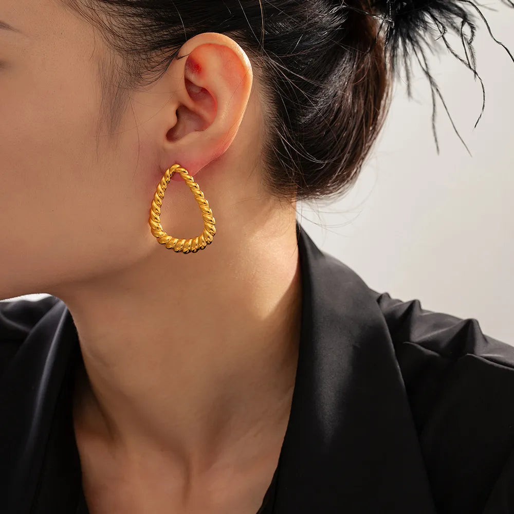Orecchini Twist Placcati Oro 18K