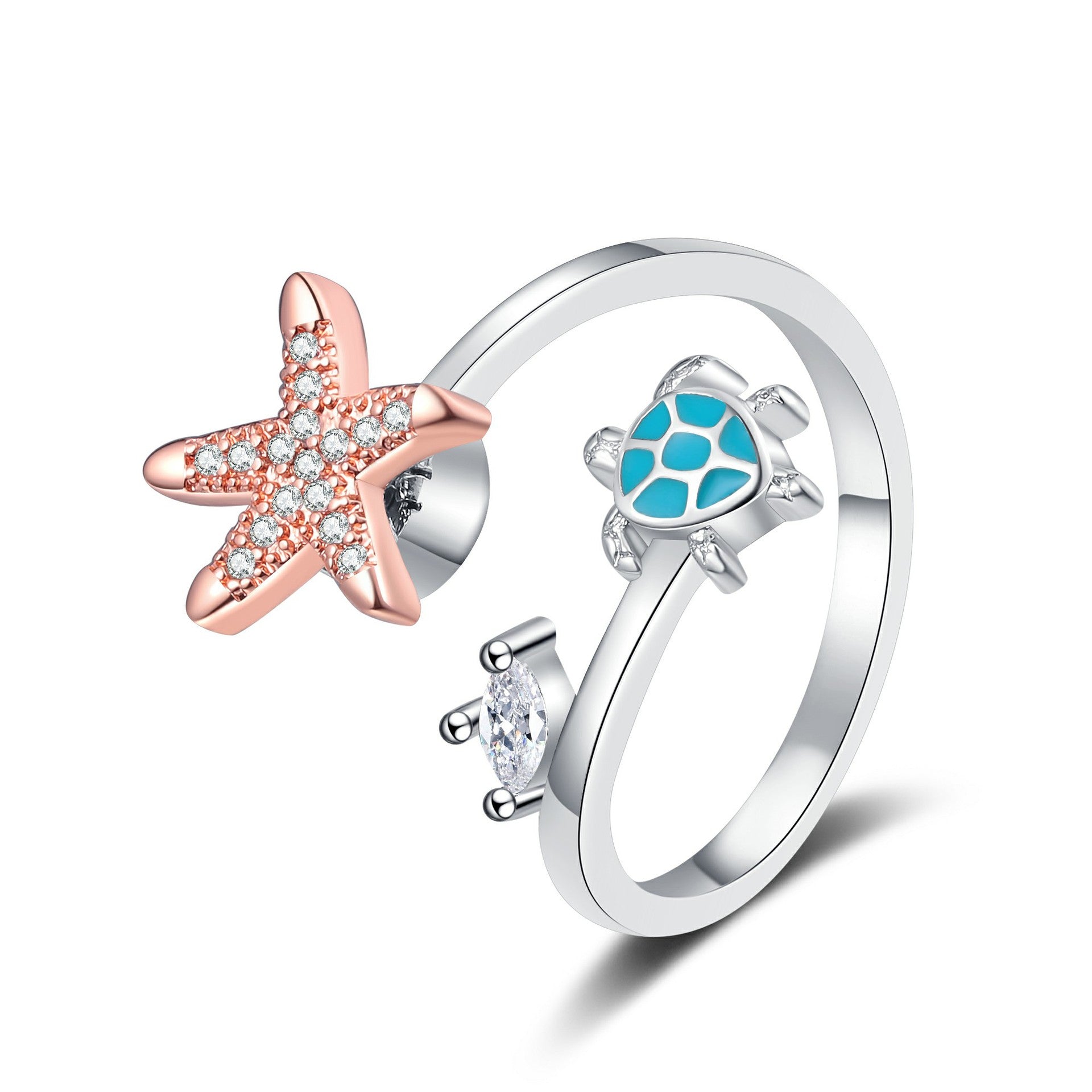 Anello Stella Tartaruga Girevole - Anti-Stress Fashion con Stile
