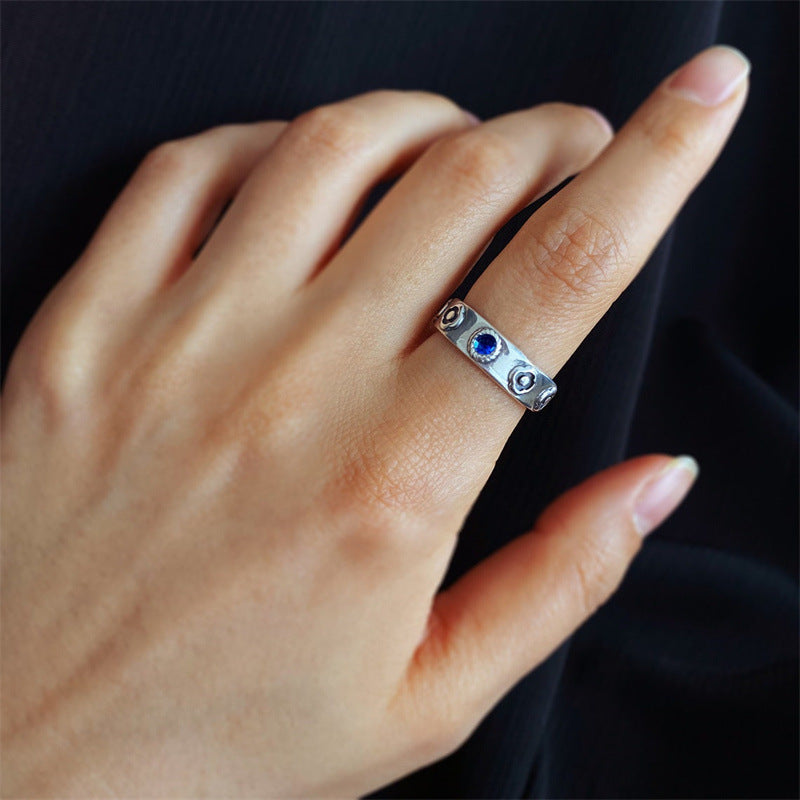 Anello Fiore Diamante Anime