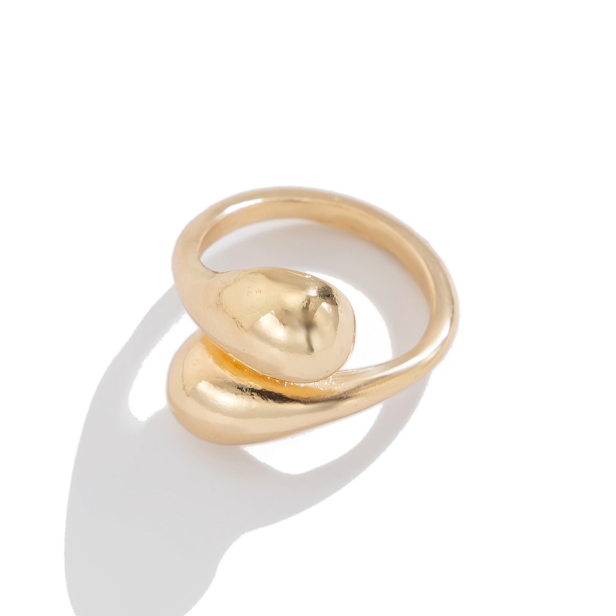 Anello Doppia Goccia Fotosensibile — Elegante, Semplice, Regolabile
