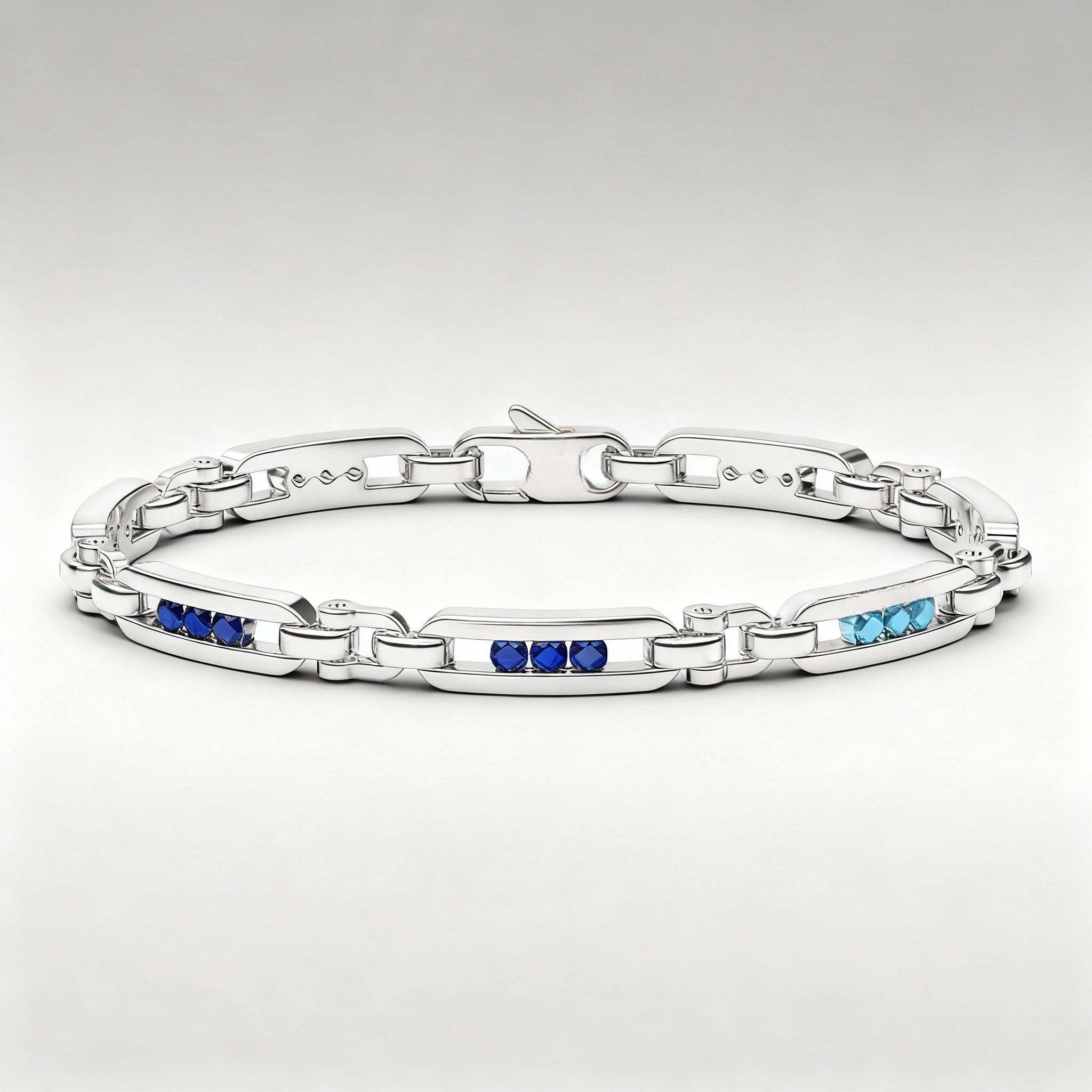 Luce Modulata – Bracciale Estellamare in argento e gemme sfumate