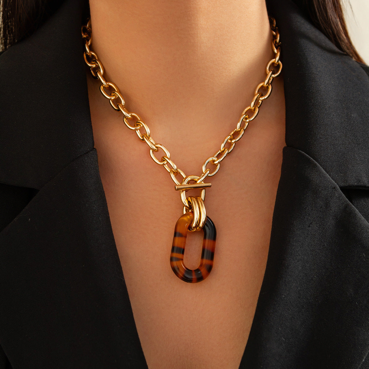 Collana Leopardo Geometrica - Audacia Animalier