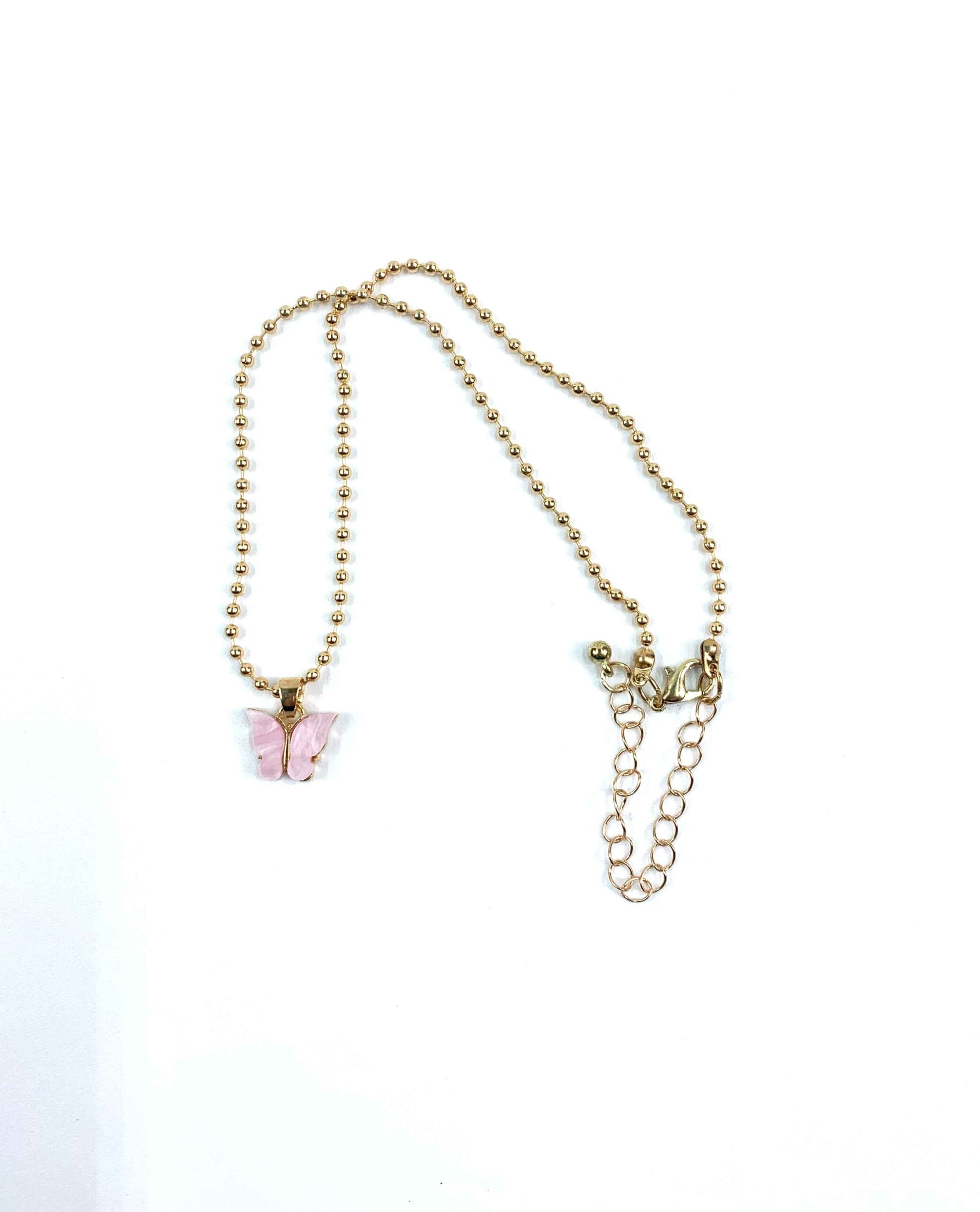 ALI DI PASSIONE — Collana Farfalla Rosa