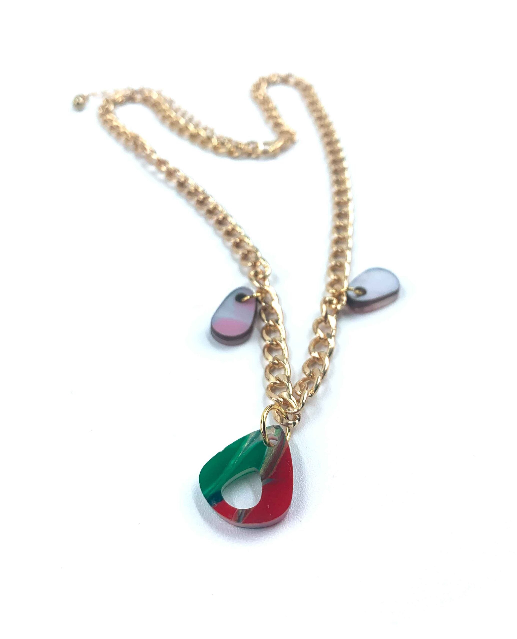 Arte Dorata – Collana con Charm Marmorizzati