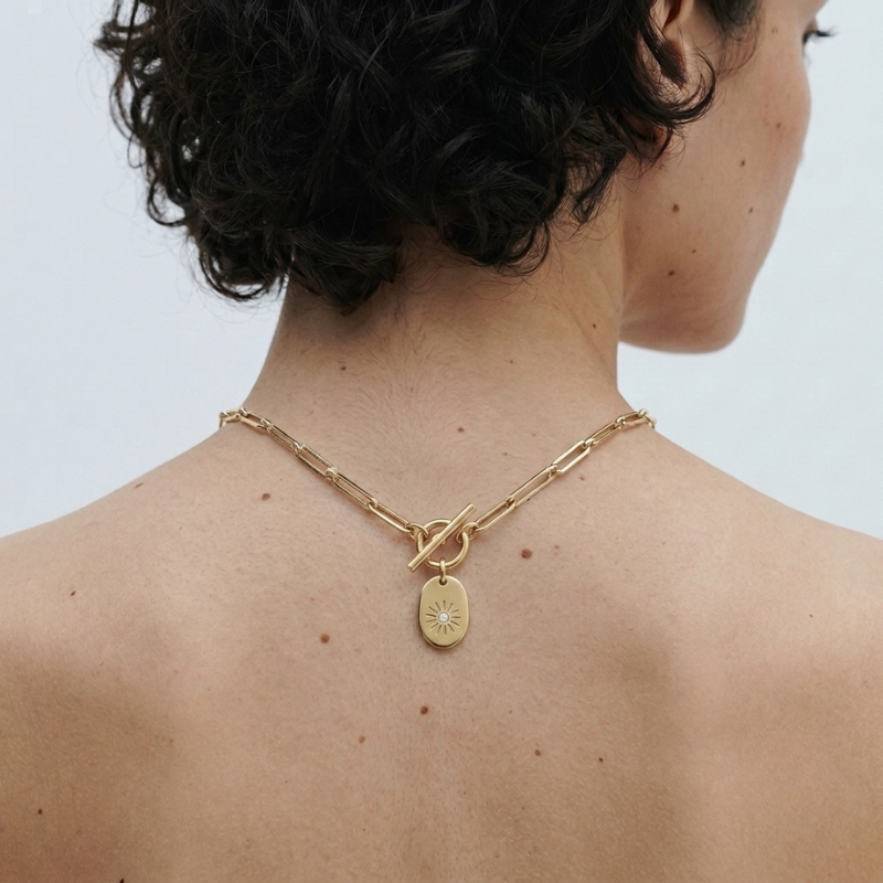 Collana Soleil – Argento 925 Placcato Oro 18K