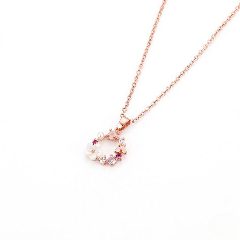 Bracciale Donna in Argento con Dettaglio Oro Rosa