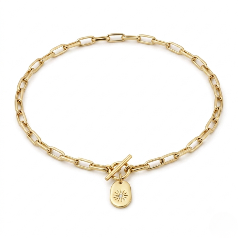 Collana Soleil – Argento 925 Placcato Oro 18K
