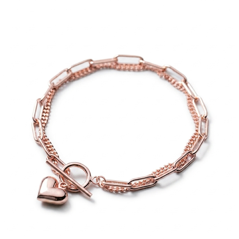 Bracciale Doppio Strato in Argento Sterling 925