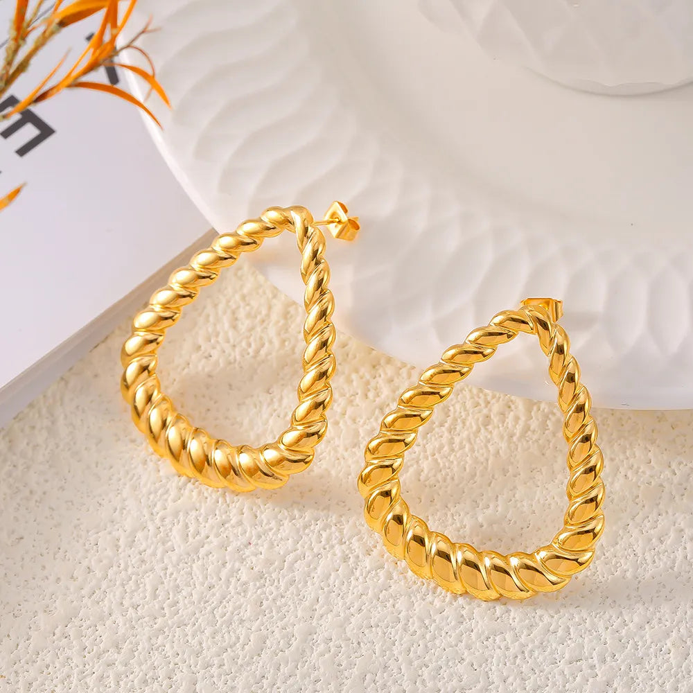 Orecchini Twist Placcati Oro 18K