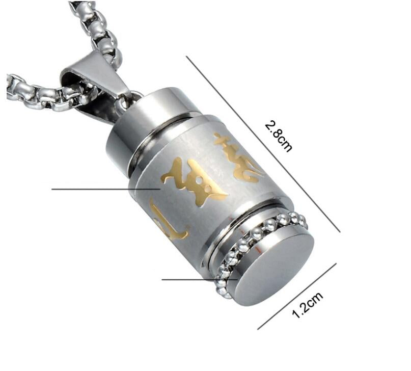 Sacred OM Rotating Pendant - Spiritual Elegance in Motion