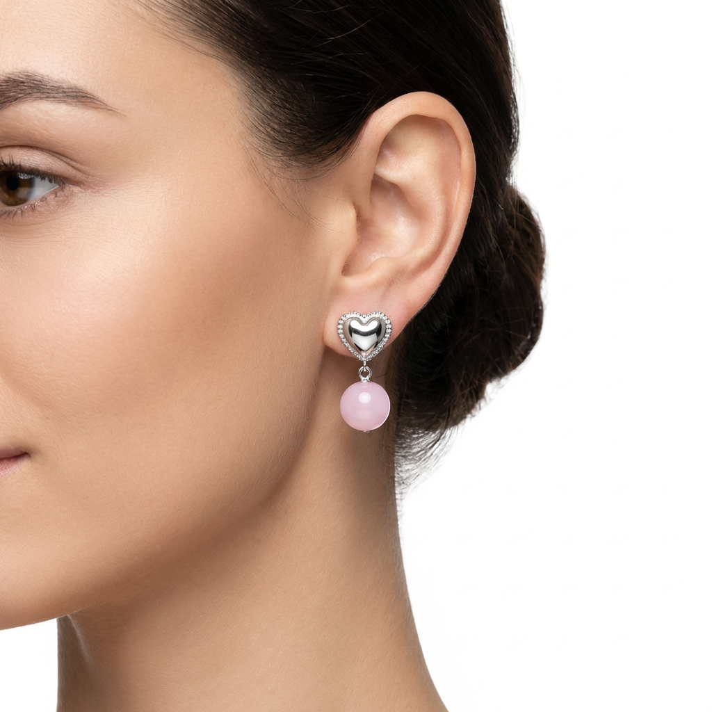 Orecchini “Cuore di Luna”: L’Armonia degli Opposti