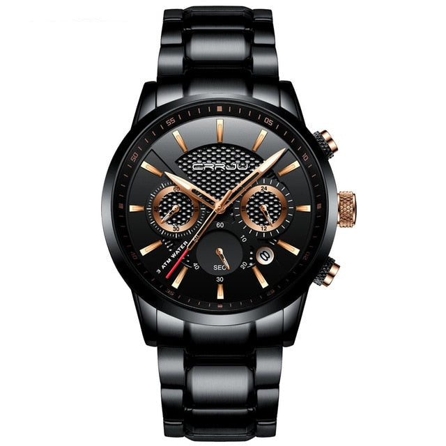 CRRJU Chronograph Men's Watch – Elegance & Precision in Every Detail