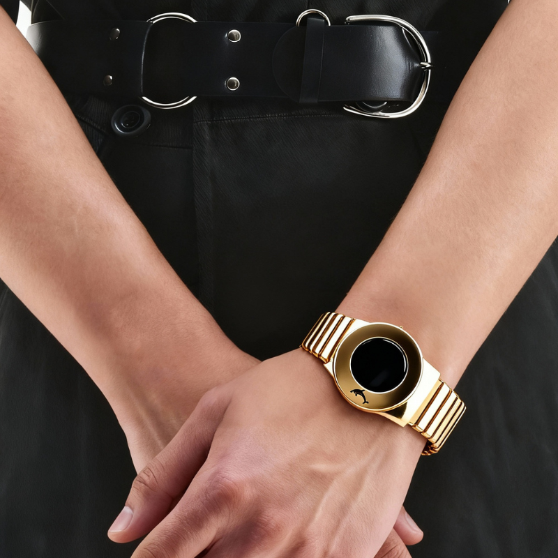 "Anello Delfino" – Bracciale Estellamare in argento 925 placcato oro