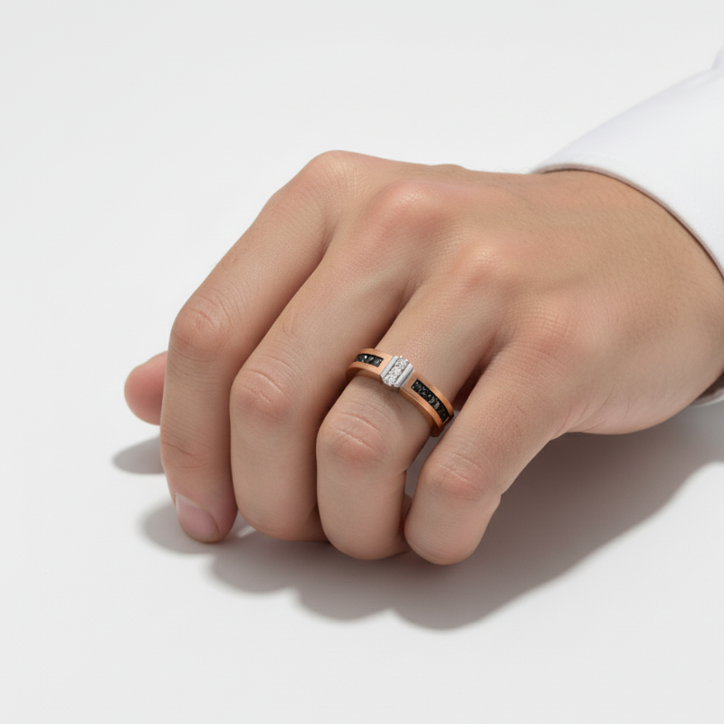 "Estellamare Dual Flame" — Eleganza scolpita, contrasto prezioso