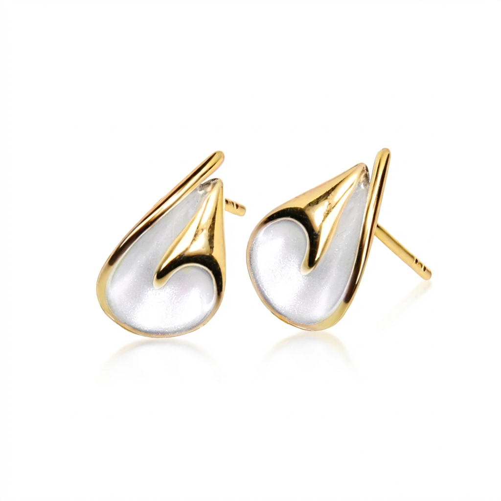 ORECCHINI CYLINDER GOLD GALA DESIGN - J0139