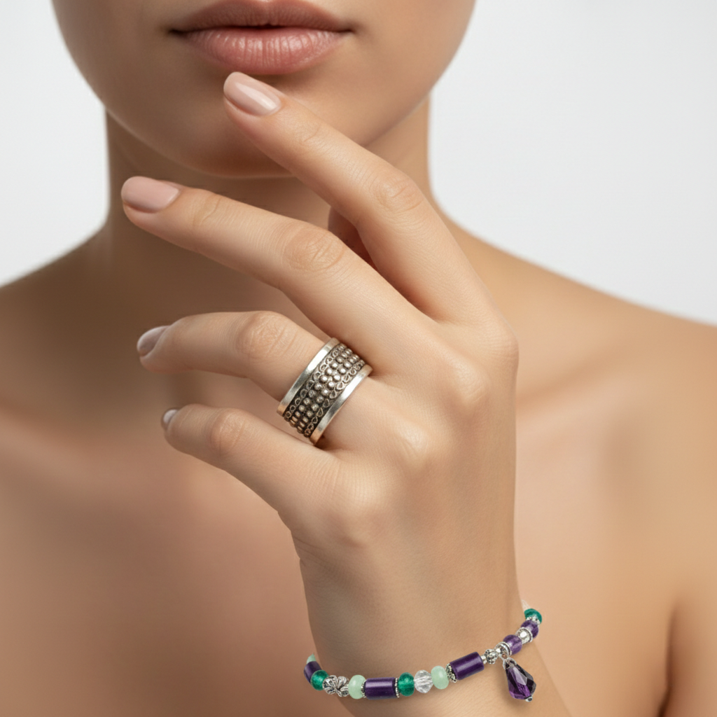 BRACCIALE COLIBRÌ PIETRE NATURALI