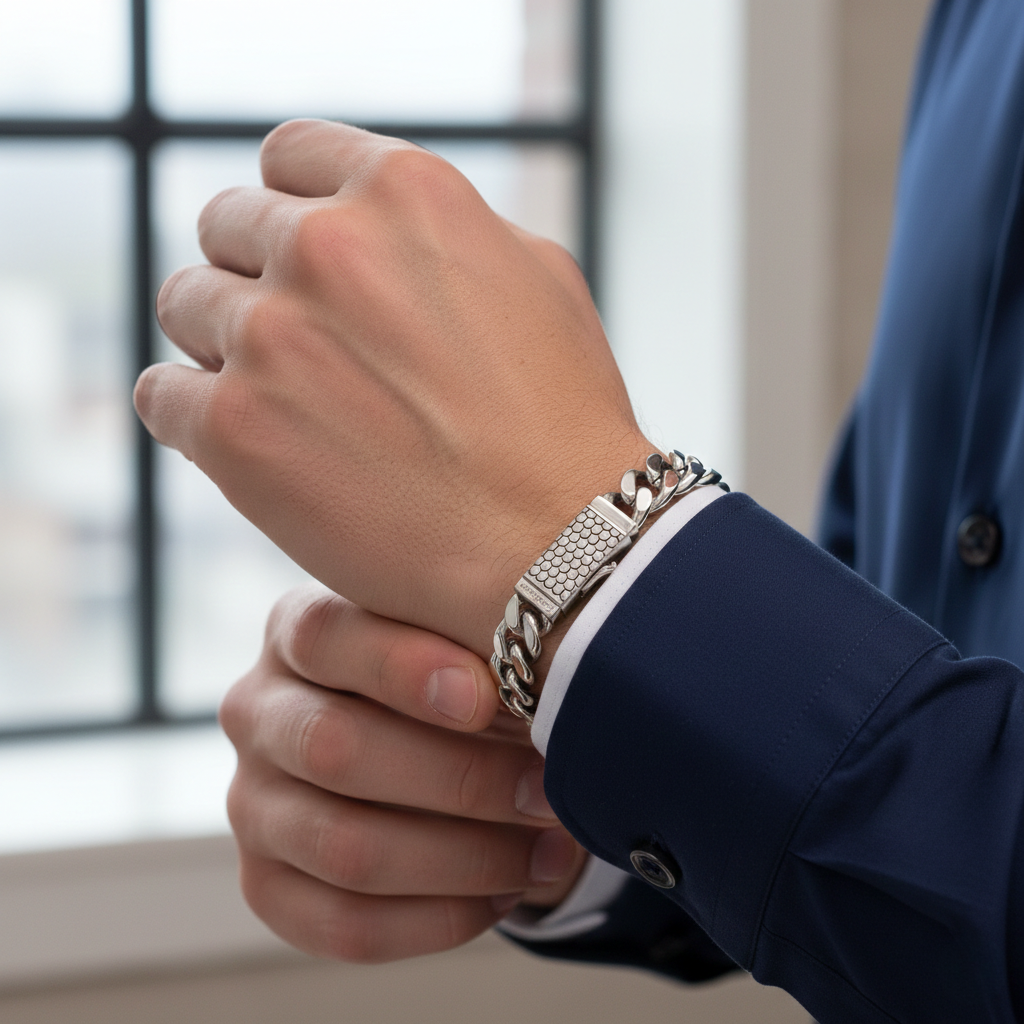 Bracciale Estellamare “Cuban Steel Pro”