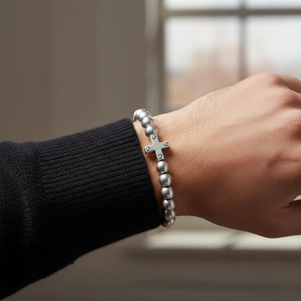 BRACCIALE ESTELLAMARE CROSS STEEL