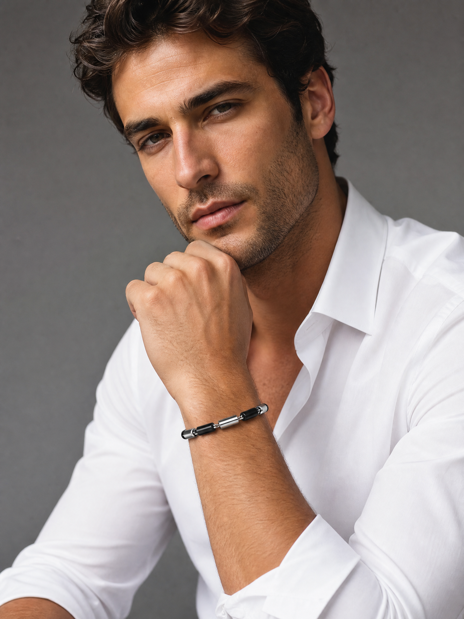 Bracciale Geometrico Maschile Chic