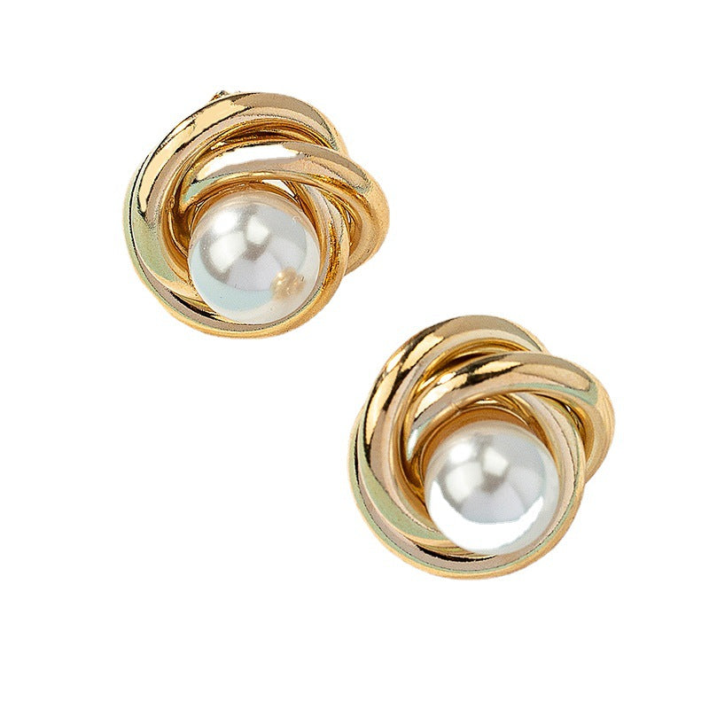 Orecchini con Perla Intarsiata: Arte e Eleganza in un Gioiello