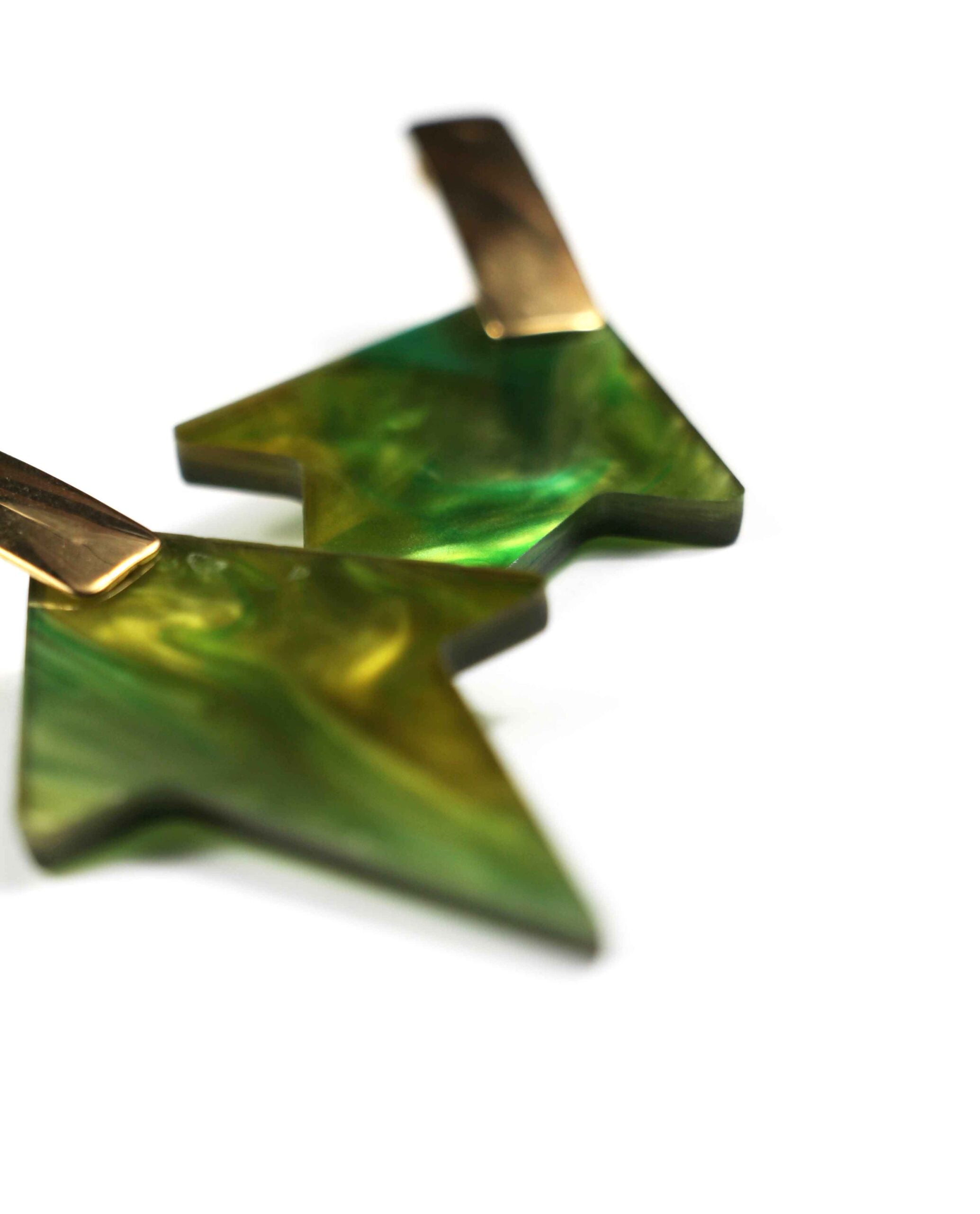 Verde Serenità - Pendientes Eleganza Naturale