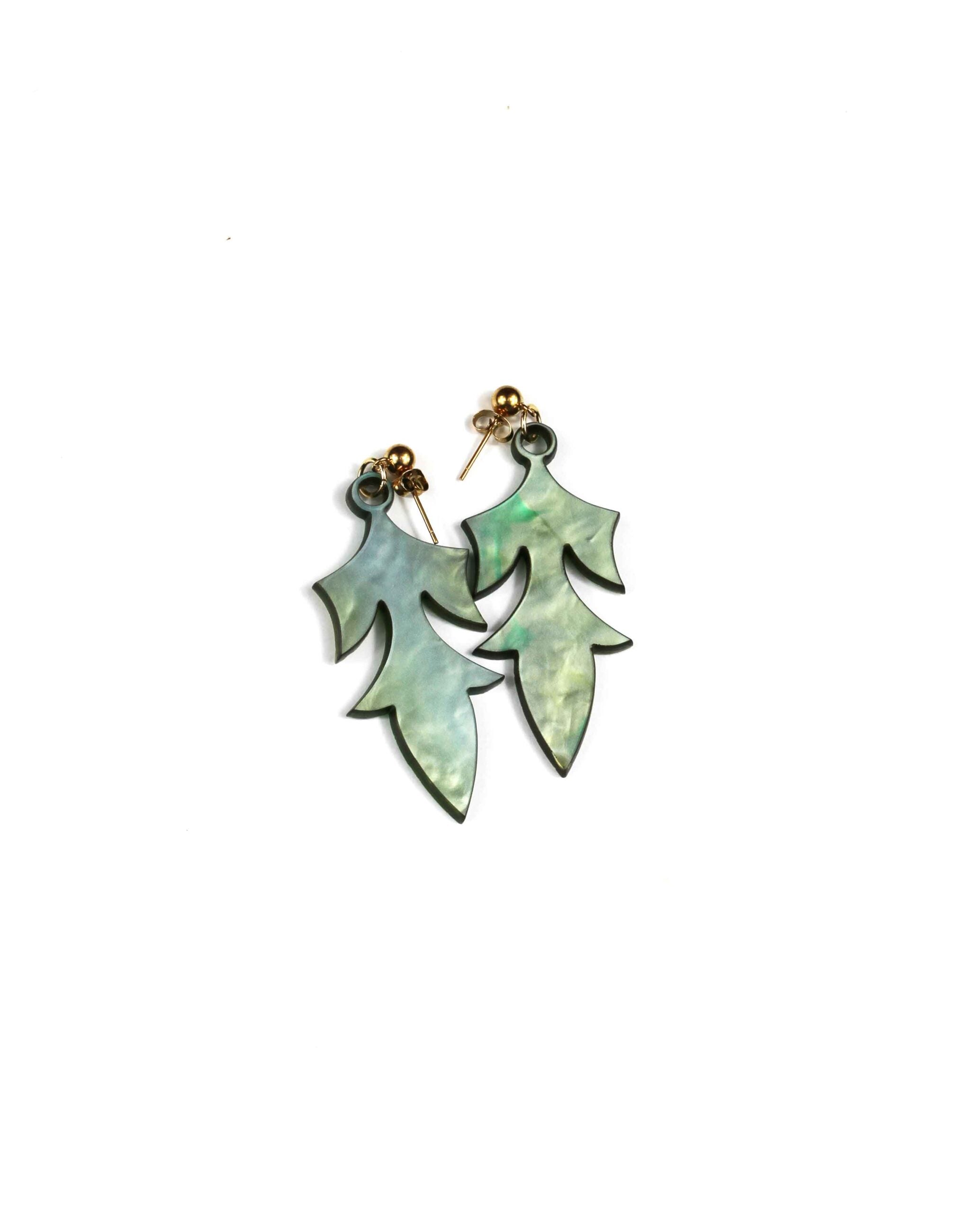 Marmo di Luce – Orecchini Verde & Giallo