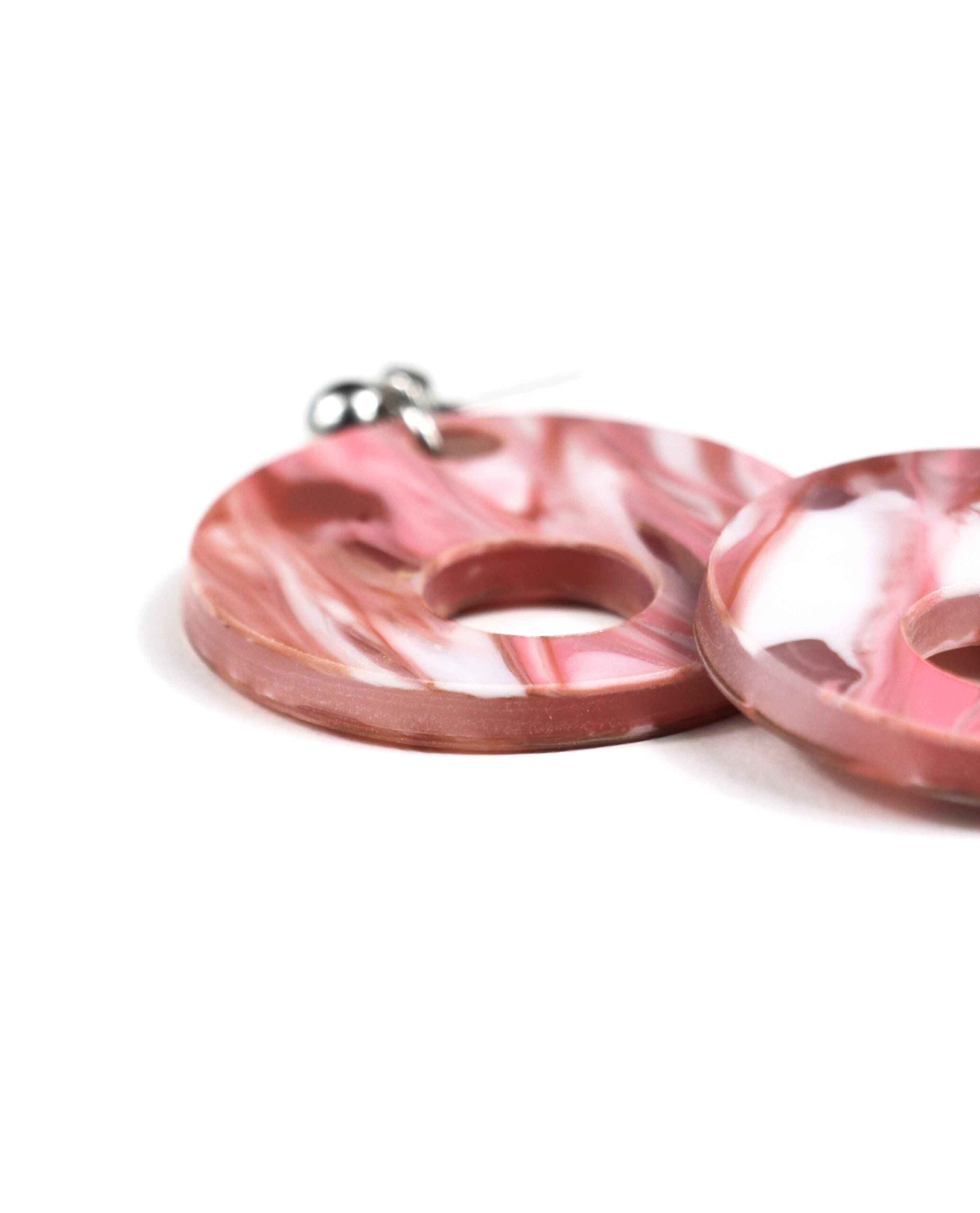 Rosa & Argento – Orecchini Candy Glow