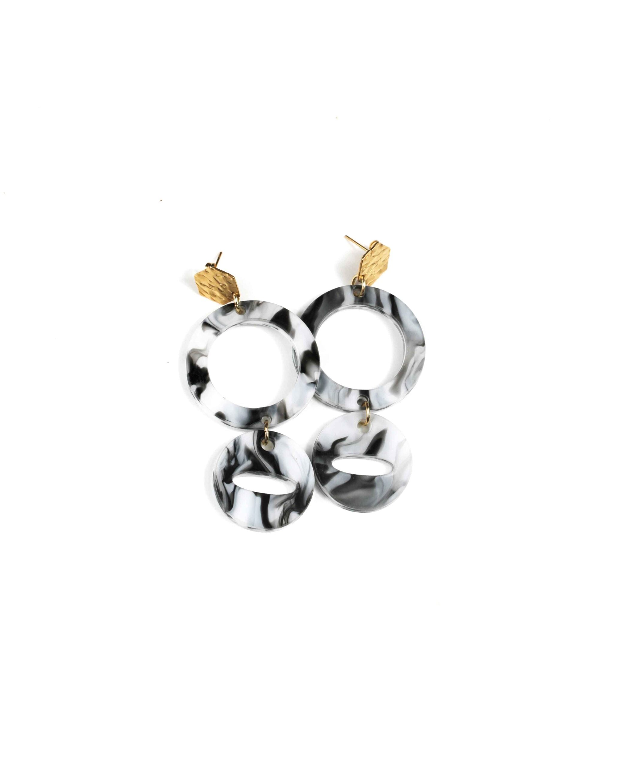 Aros Eclissi – Marmo Bianco, Nero & Oro