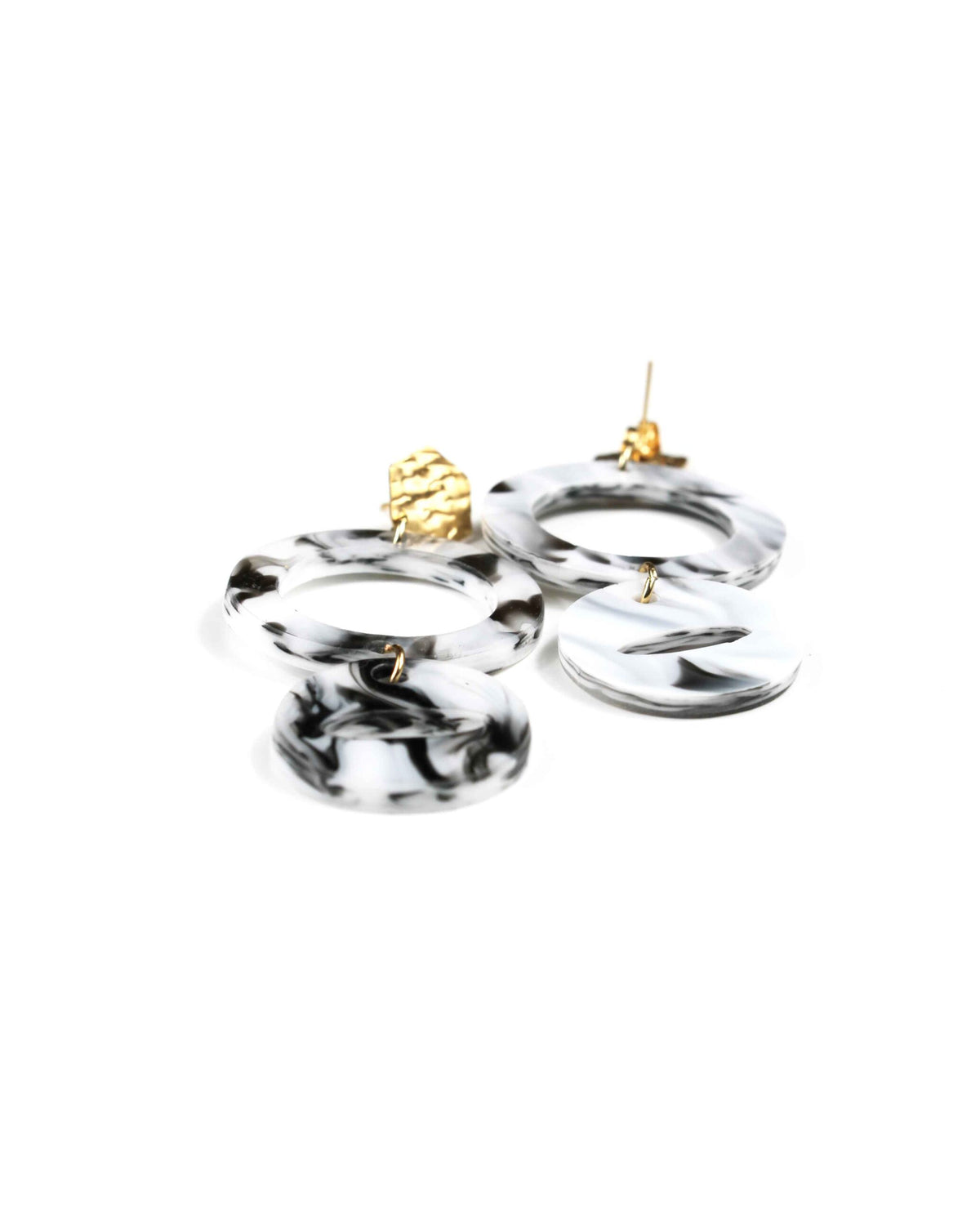 Aros Eclissi – Marmo Bianco, Nero & Oro