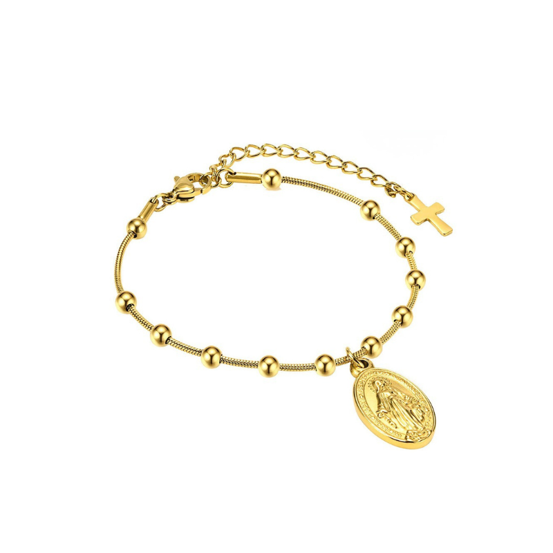 Bracciale Ovale Cross — Lucente come una promessa