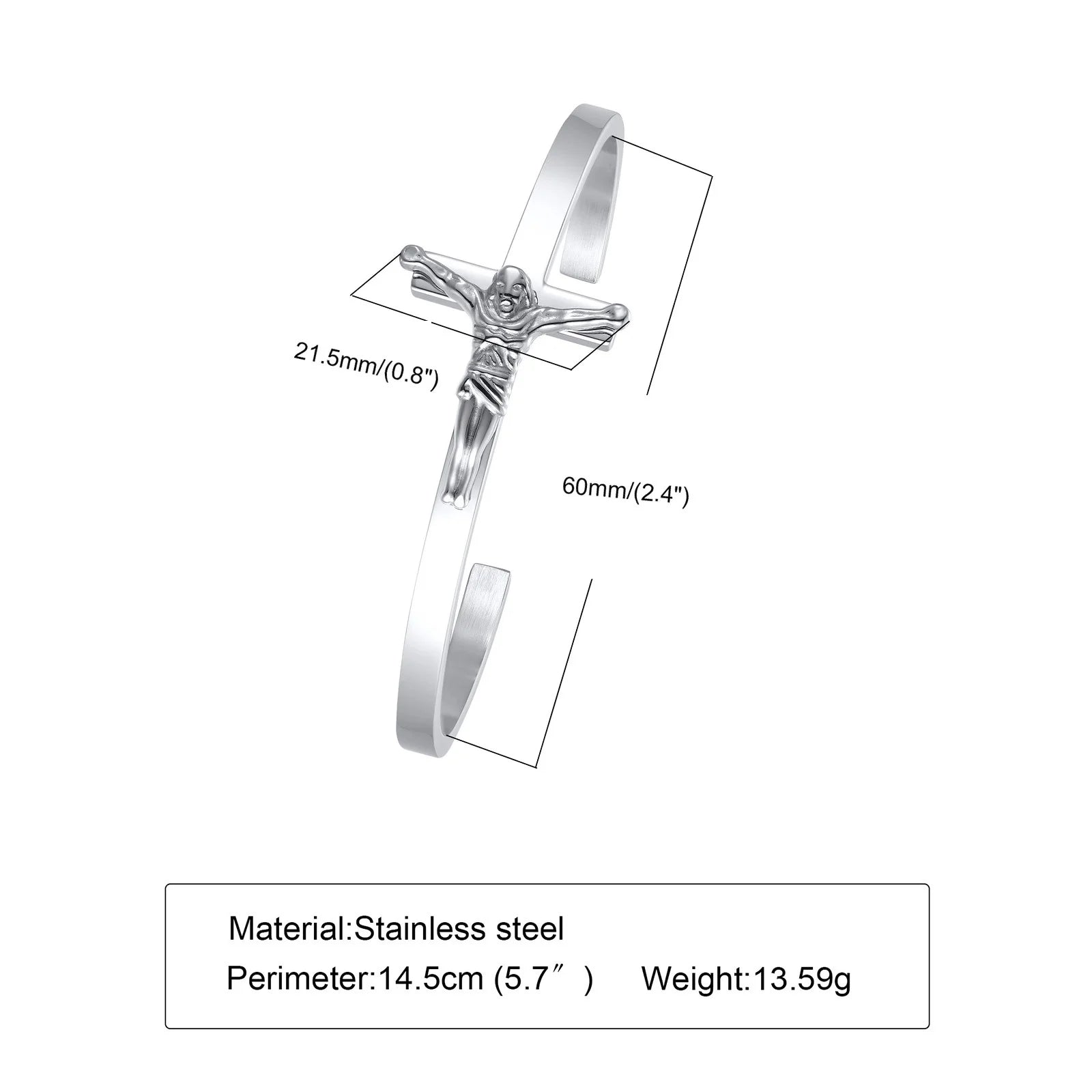 Il Bracciale Cross in Acciaio Indistruttibile