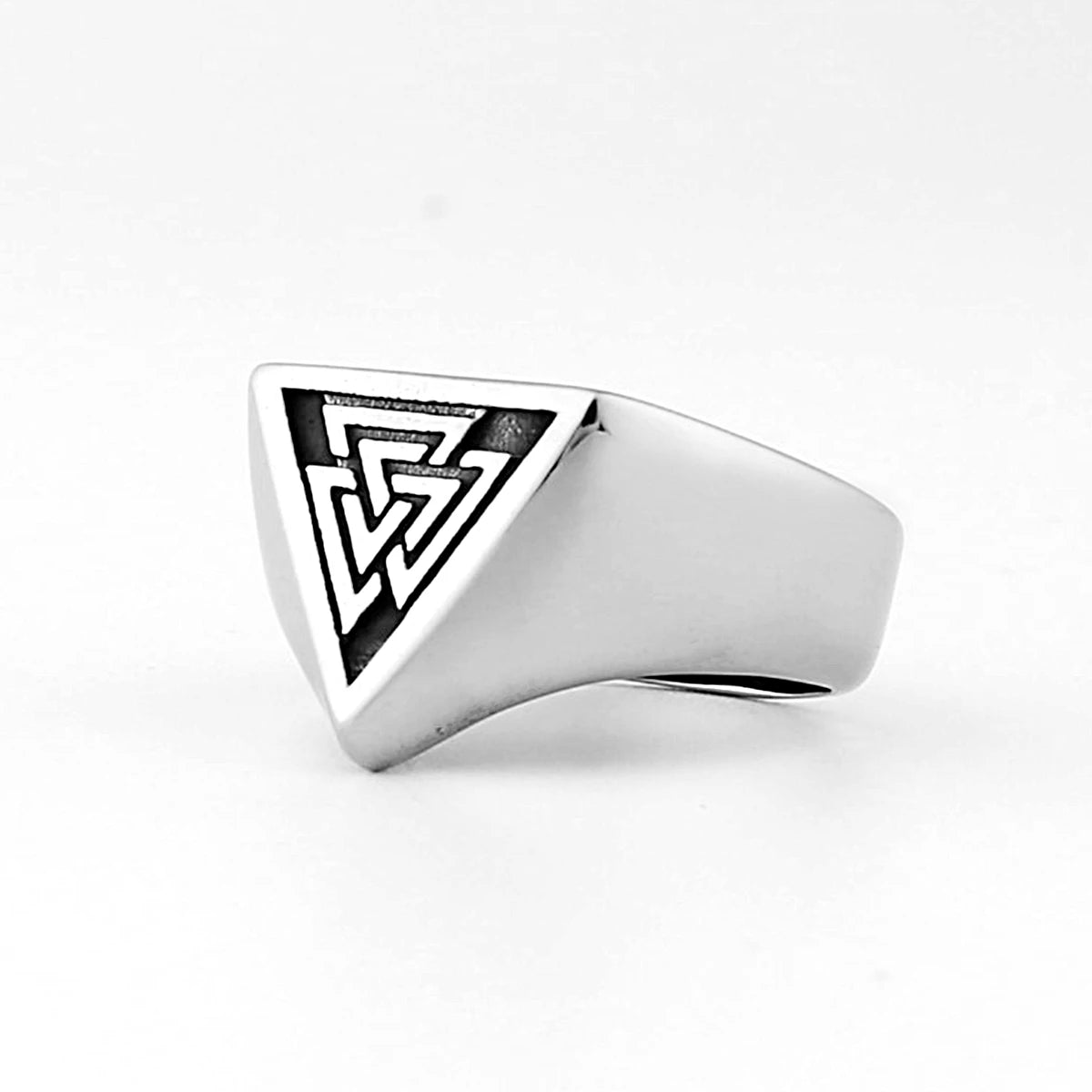 Anello Amuleto Valknut in Acciaio 316L