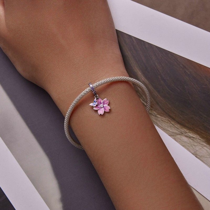 Charm Farfalla Argento Splendente