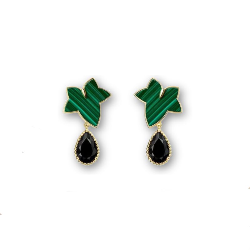Orecchini Malachite Eleganza Naturale