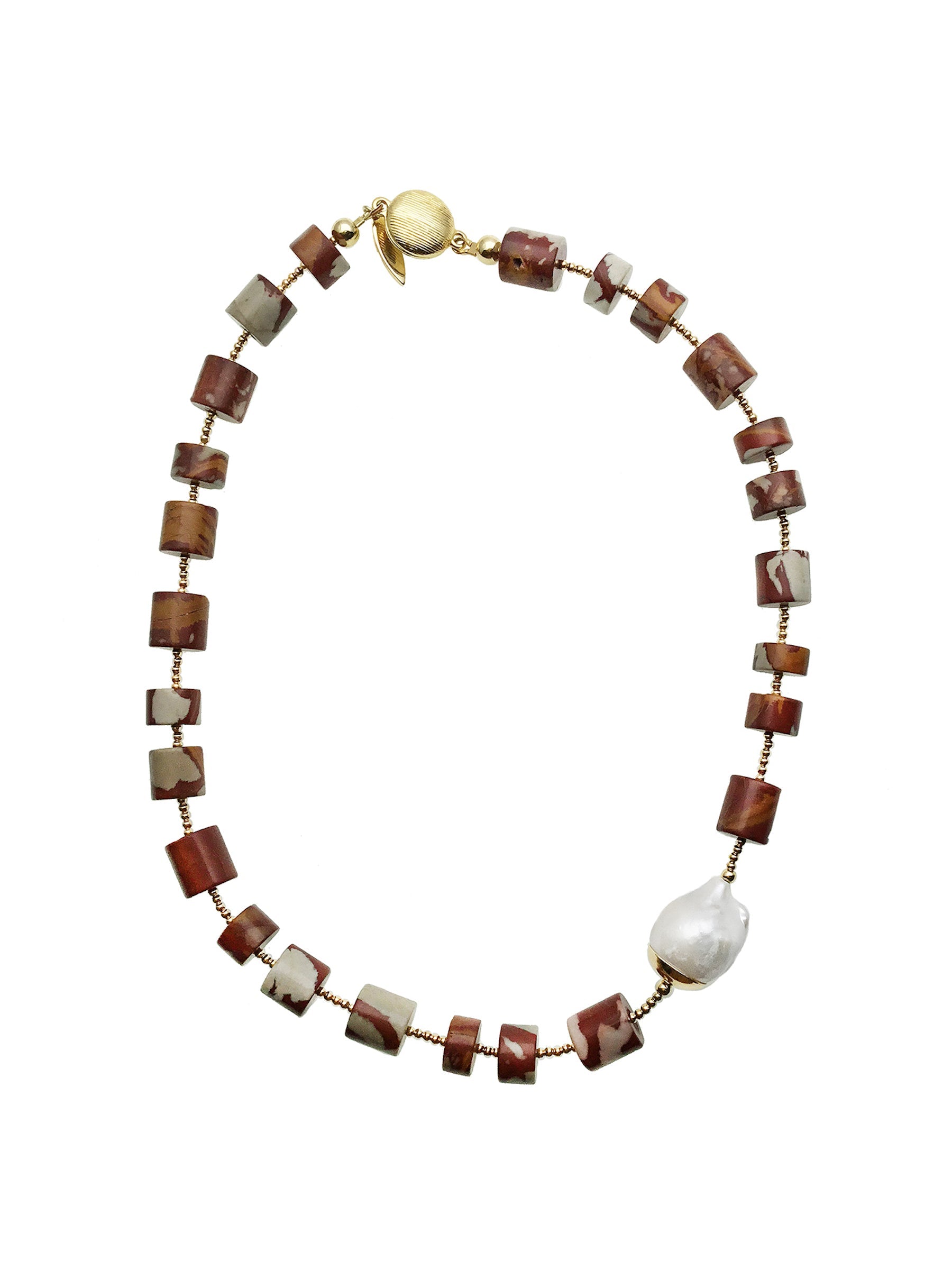 Noreena Jasper con Perla Barocca: Collana Choker CN028