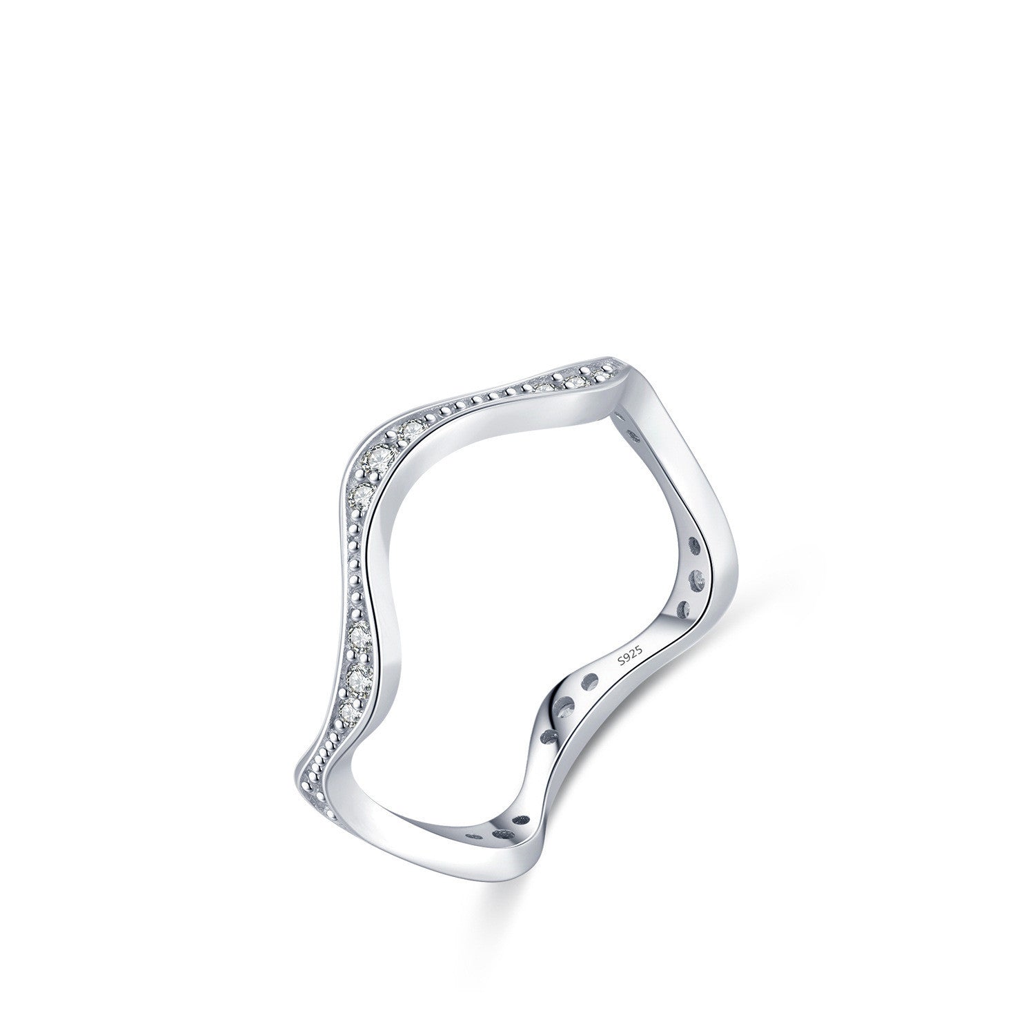 Eleganza Irregolare: L’Anello MODIAN S925 con Diamanti
