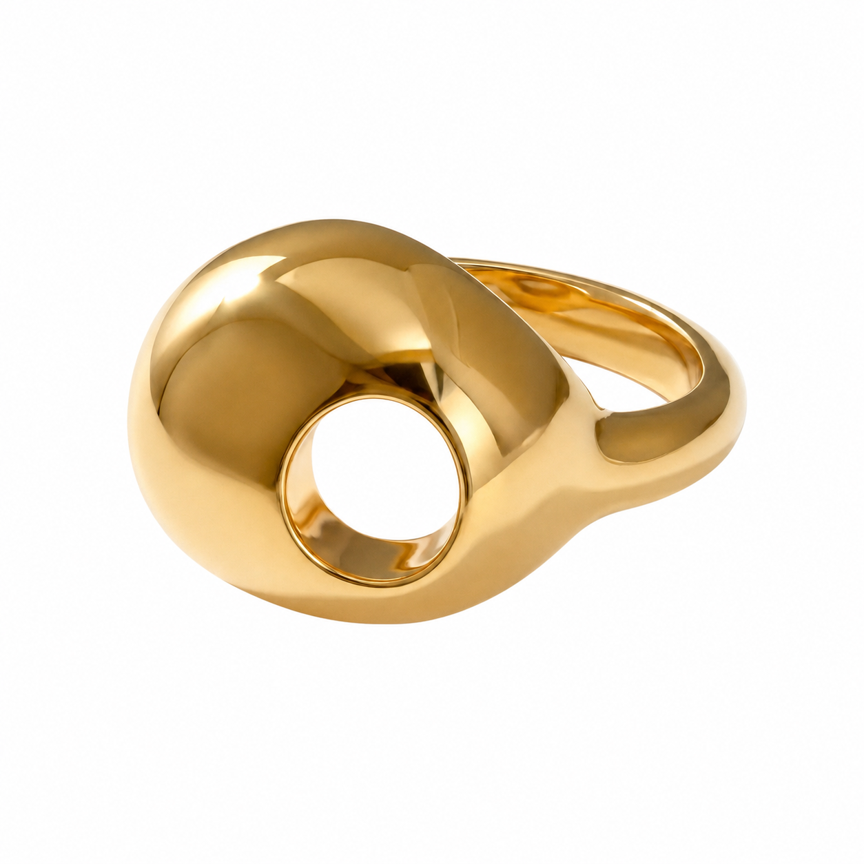 Anello Scultura "Oro Liquido": L’Arte di Saper Abitare lo Spazio
