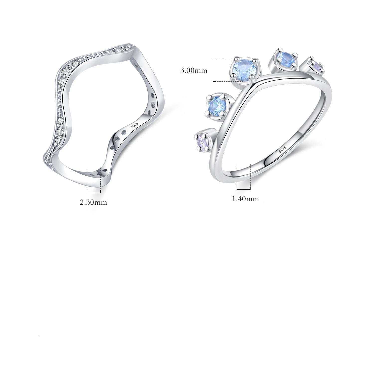 Eleganza Irregolare: L’Anello MODIAN S925 con Diamanti