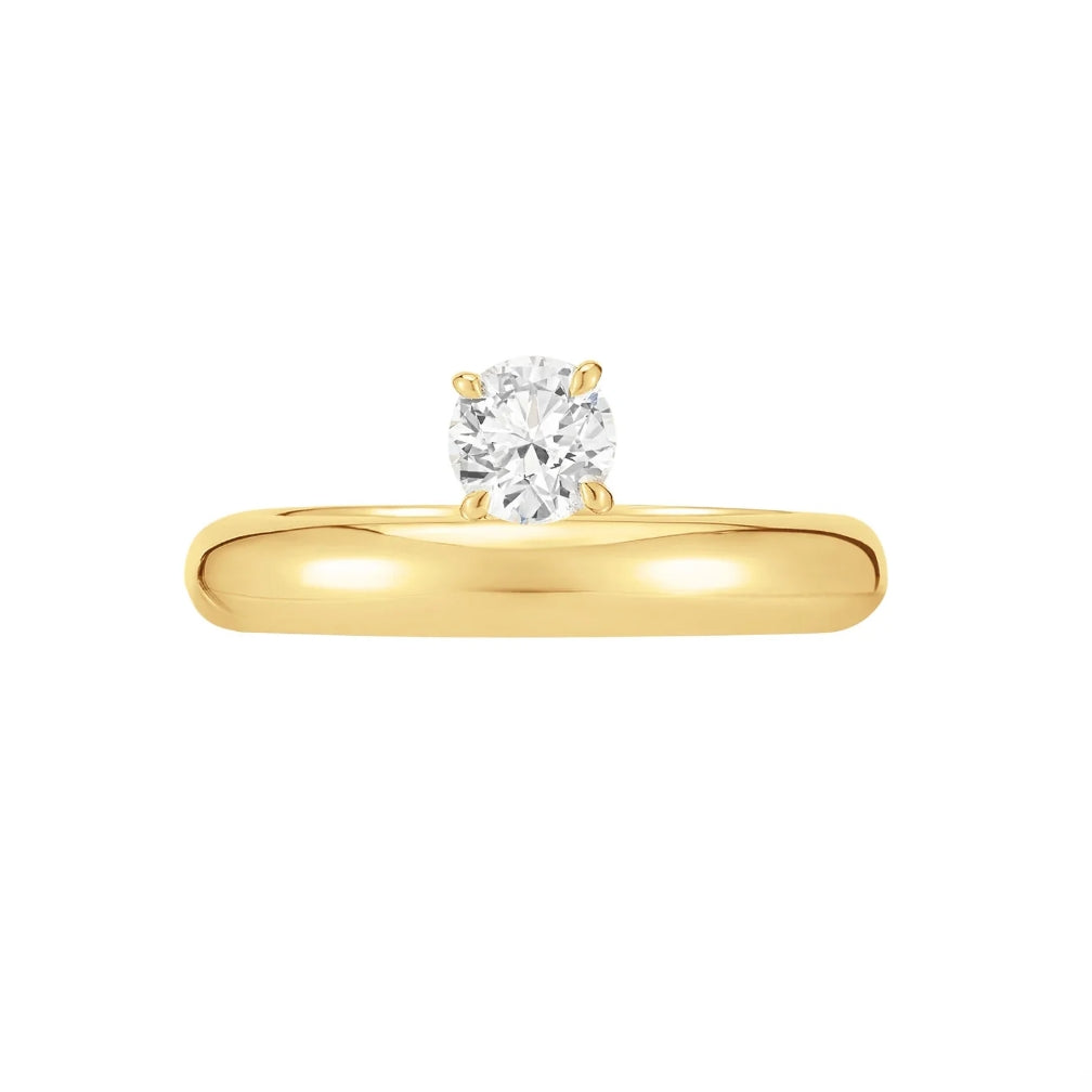 Anello Solitario a Goccia Incantata